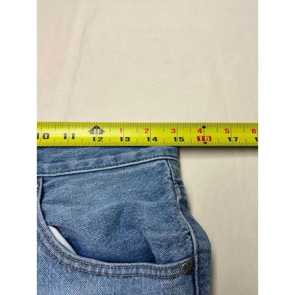 Levis SilverTab 94 Baggy Jeans Distressed Light Wash Blue Denim Womens W28 L31 - Picture 10 of 14